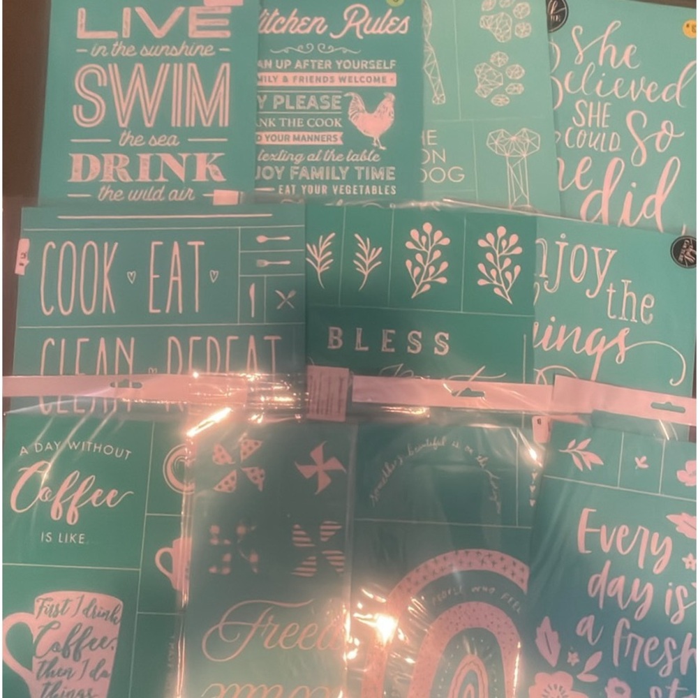 11 size B Chalk Couture transfers
